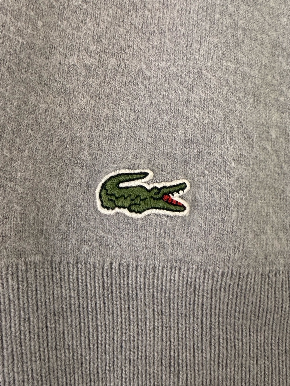Lacoste Disney x Mickey Mouse Tennis Wool Blend Crewneck | Gray | Large - Picture 4 of 16